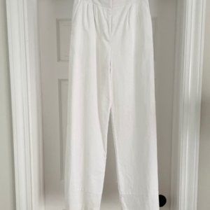 ASOS Wide Leg Cotton Linen Pants